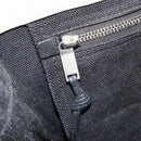 SAINT LAURENT Hand Bag Canvas Beige Silver Auth 179238A-21