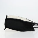SAINT LAURENT Hand Bag Canvas Beige Silver Auth 179238A-3