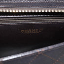 CHANEL Matelasse Tote Bag Caviar Skin Dark Brown Gold CC Auth 179241A-16