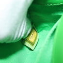 CHANEL Matelasse Chain Shoulder Bag Patent leather Green CC Auth 179242-23