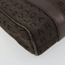 BVLGARI Logo Mania Hand Bag Canvas Brown Auth 179248A-14