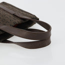 BVLGARI Logo Mania Hand Bag Canvas Brown Auth 179248A-7