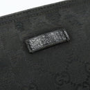 GUCCI Web Sherry Line GG Canvas Shoulder Bag Black Red Green 189749 Auth 179252-14