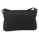 GUCCI Web Sherry Line GG Canvas Shoulder Bag Black Red Green 189749 Auth 179252-2