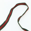GUCCI Web Sherry Line GG Canvas Shoulder Bag Black Red Green 189749 Auth 179252-8