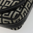 GIVENCHY Shoulder Bag Canvas Black Gold Auth 179253A-10