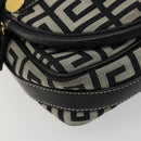 GIVENCHY Shoulder Bag Canvas Black Gold Auth 179253A-11