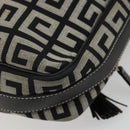 GIVENCHY Shoulder Bag Canvas Black Gold Auth 179253A-12