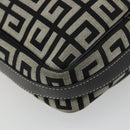GIVENCHY Shoulder Bag Canvas Black Gold Auth 179253A-13