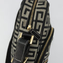 GIVENCHY Shoulder Bag Canvas Black Gold Auth 179253A-15
