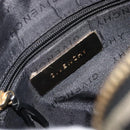 GIVENCHY Shoulder Bag Canvas Black Gold Auth 179253A-16