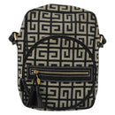 GIVENCHY Shoulder Bag Canvas Black Gold Auth 179253A-2