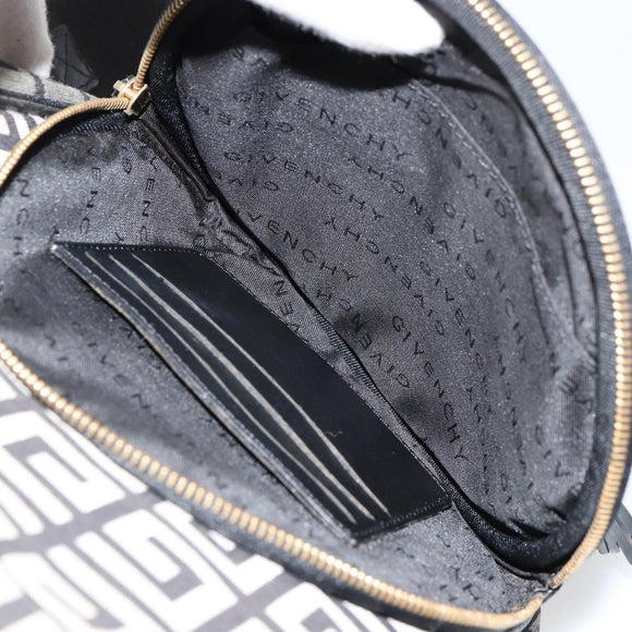 GIVENCHY Shoulder Bag Canvas Black Gold Auth 179253A