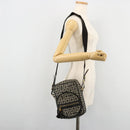 GIVENCHY Shoulder Bag Canvas Black Gold Auth 179253A-24
