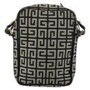GIVENCHY Shoulder Bag Canvas Black Gold Auth 179253A-3