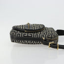 GIVENCHY Shoulder Bag Canvas Black Gold Auth 179253A-4