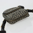GIVENCHY Shoulder Bag Canvas Black Gold Auth 179253A-6