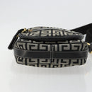 GIVENCHY Shoulder Bag Canvas Black Gold Auth 179253A-9