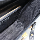Gianni Versace Tote Bag Leather Black Gold Auth 179254A-17