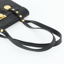 Gianni Versace Tote Bag Leather Black Gold Auth 179254A-7
