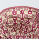 GUCCI GG Canvas Sherry Line Tragetasche Beige Gold Rosa 137395 Auth 179258-19