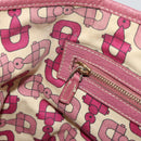 GUCCI GG Canvas Sherry Line Tragetasche Beige Gold Rosa 137395 Auth 179258-20