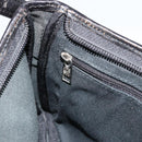 LOEWE Anagram Shoulder Bag Canvas Silver Beige Auth 179259A-20