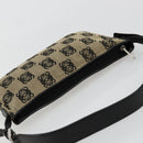 LOEWE Anagram Shoulder Bag Canvas Silver Beige Auth 179259A-6