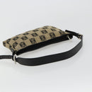 LOEWE Anagram Shoulder Bag Canvas Silver Beige Auth 179259A-7
