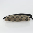 LOEWE Anagram Shoulder Bag Canvas Silver Beige Auth 179259A-5