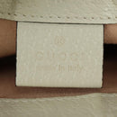GUCCI GG Supreme Apple Messenger Bag PVC Leather Beige Gold 625782 Auth 179262M-21