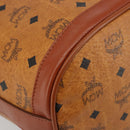 MCM Vicetos Logogram Shoulder Bag PVC Leather Brown Gold Auth 179264A-14