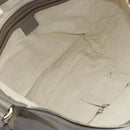 GUCCI Soho Shoulder Bag Leather Gray Gold 295175 Auth 179265A-16