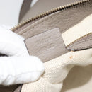 GUCCI Soho Shoulder Bag Leather Gray Gold 295175 Auth 179265A-21