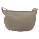 GUCCI Soho Shoulder Bag Leather Gray Gold 295175 Auth 179265A-3