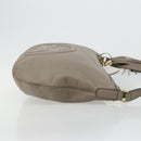 GUCCI Soho Shoulder Bag Leather Gray Gold 295175 Auth 179265A-4