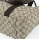 GUCCI GG Supreme Tote Bag PVC Beige 141624 Auth 179266A-12