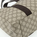 GUCCI GG Supreme Tote Bag PVC Beige 141624 Auth 179266A-13