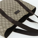 GUCCI GG Supreme Tote Bag PVC Beige 141624 Auth 179266A-6