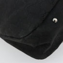 GUCCI GG Canvas Hand Bag Black Silver 132260 Auth 179267A-13
