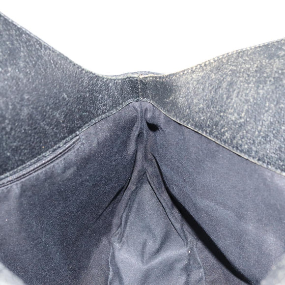 GUCCI GG Canvas Hand Bag Black Silver 132260 Auth 179267A