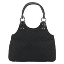 GUCCI GG Canvas Hand Bag Black Silver 132260 Auth 179267A-3