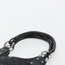 GUCCI GG Canvas Hand Bag Black Silver 132260 Auth 179267A-8