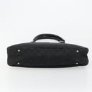 GUCCI GG Canvas Hand Bag Black Silver 132260 Auth 179267A-9
