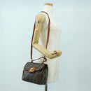 FENDI Zucca Canvas Shoulder Bag Black Brown Auth 179273V-26