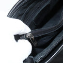 VERSACE Shoulder Bag Leather Black Gold Auth 179275A-24