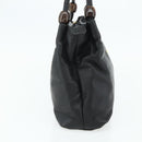 VERSACE Shoulder Bag Leather Black Gold Auth 179275A-4