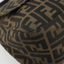 FENDI Zucca Canvas Mamma Baguette Shoulder Bag Black Brown Auth 179280A-11