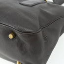 CELINE New Boogie Bag Hand Bag Leather Brown Gold Auth 179282A-12