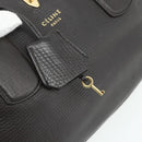 CELINE New Boogie Bag Hand Bag Leather Brown Gold Auth 179282A-14